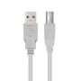 Nanocable Cable USB 2.0 Impresora Tipo A/M a B/M, 3 m, Beige